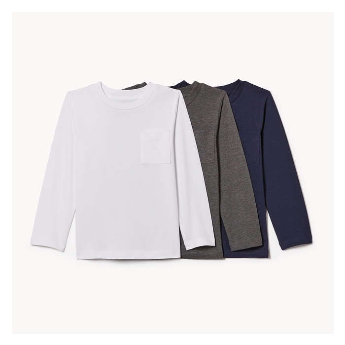 Toddler Boys' 3 Pack Long Sleeve
